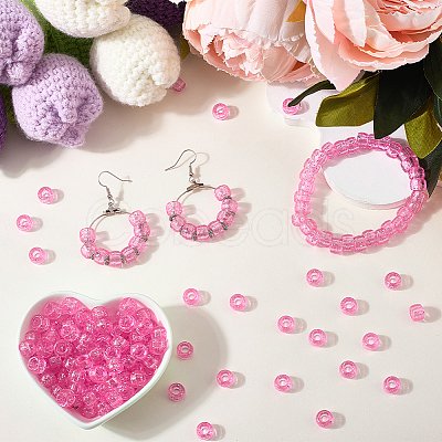 500Pcs Transparent Plastic Beads KY-SP0001-54D-1