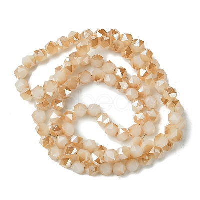 Electroplate Glass Beads Strands EGLA-K061-08A-PL01-1