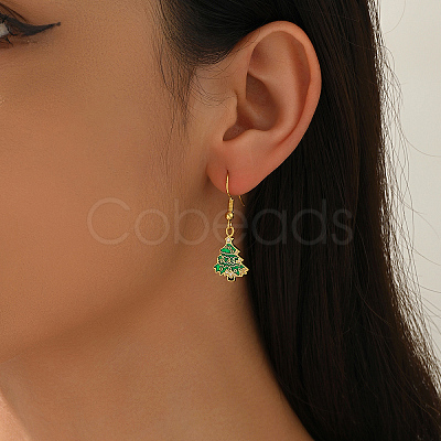 Brass Dangle Earrings XP1117-2-1
