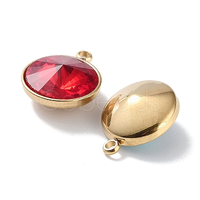 Faceted Glass Pendants STAS-P339-02G-1