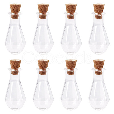 10Pcs Clear Glass Wishing Bottles AJEW-TA0002-85E-1