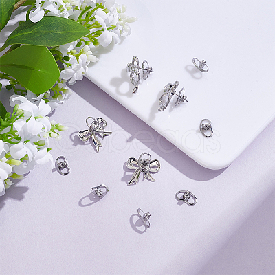 10Pcs Brass Ear Nuts KK-UN0004-78P-1