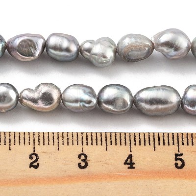 Dyed Natural Cultured Freshwater Pearl Beads Strands PEAR-P062-29C-1