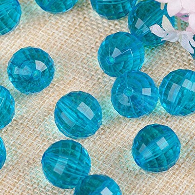 Transparent Acrylic Beads TACR-NH0001-H-09-1
