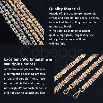 1Pc Iron Purse Chains AJEW-FH0005-54B-G-1