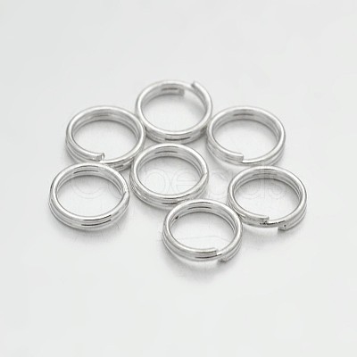 Brass Split Rings KK-E647-10S-6mm-1