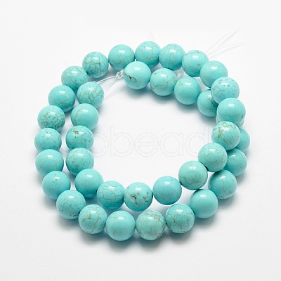 Natural Howlite Beads Strands X-G-E384-01-8mm-1