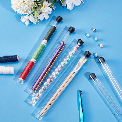 Transparent PC Plastic Bead Storage Tubes AJEW-WH0673-21C-1