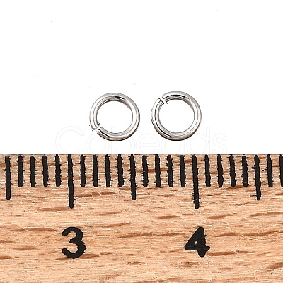Brass Open Jump Rings KK-B147-03C-P-1