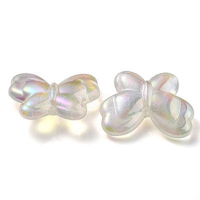UV Plating Luminous Transparent Acrylic Beads OACR-P010-11C-1