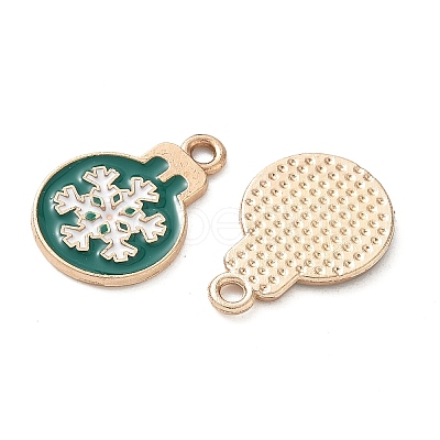 Alloy Enamel Pendants ENAM-D306-01G-1