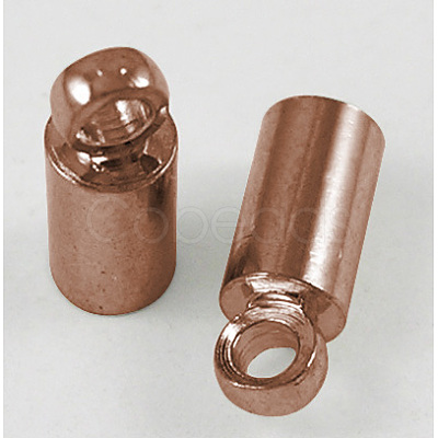 Brass Cord Ends KK-H731-R-NF-1