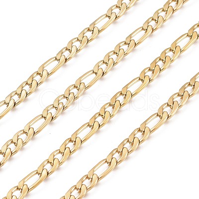 304 Stainless Steel Figaro Chains CHS-M001-04G-1