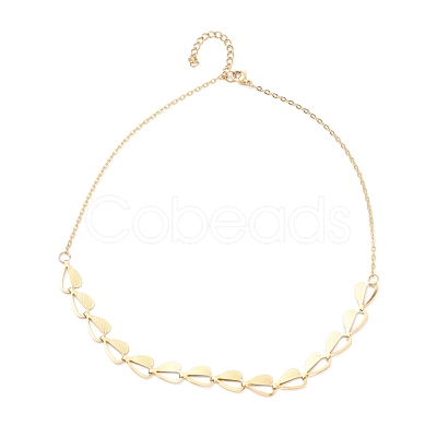 PVD Vacuum Plating 304 Stainless Steel Link Chain Necklaces NJEW-O123-03G-1