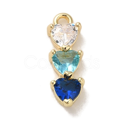 Brass Cubic Zirconia Pendants LS-KK-G499-07G-03-1
