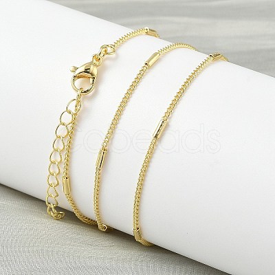 1.8MM Brass Twisted Chain Necklaces for Women NJEW-K271-15G-1