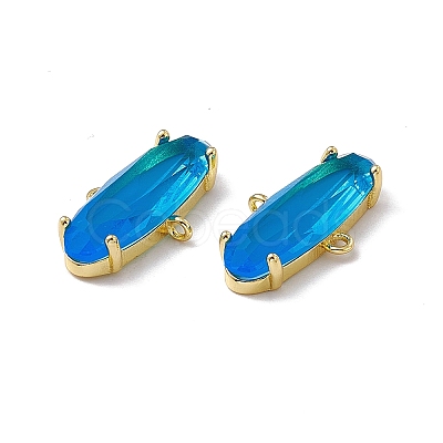 Rack Plating Brass Connector Charms KK-M231-15G-B-1