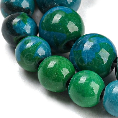 Synthetic Chrysocolla Beads Strands X-G-L529-B01-4mm-1