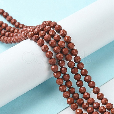 Natural Red Jasper Beads Strands LS-G-F748-H01-03-1
