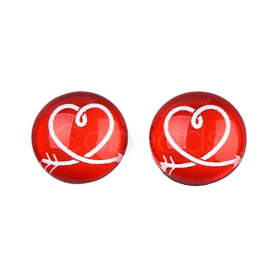 Glass Cabochons GGLA-WHC0001-06-1