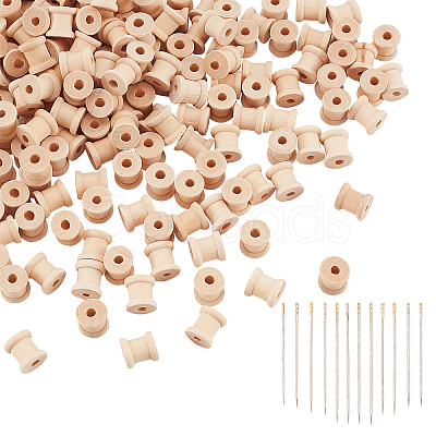 PandaHall Elite Wooden Empty Spools WOOD-PH0001-35-1