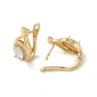 Brass Hoop Earrings EJEW-L271-13KCG-02-1