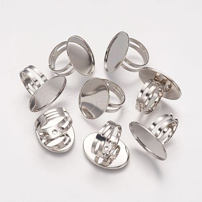 Brass Pad Ring Bases X-KK-B648-P-1