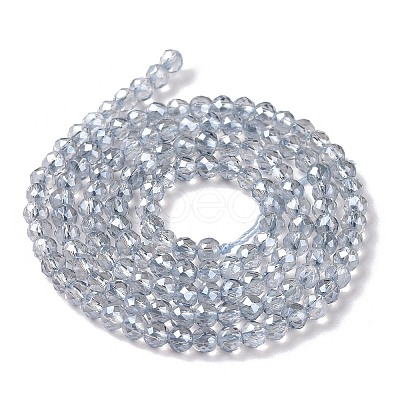 Electroplate Transparent Glass Beads Strands X1-GLAA-H021-01B-FR03-1