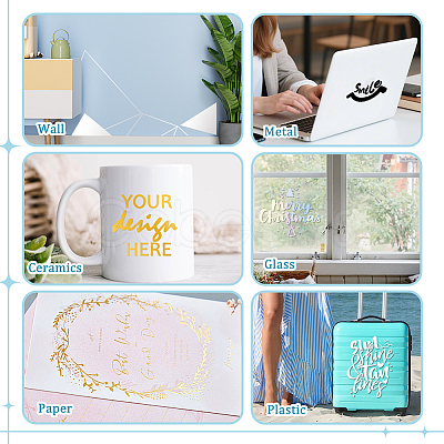 PVC Self-Adhesive Stickers DIY-WH0591-400D-1