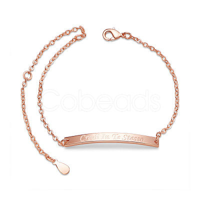 Brass Inspirational ID Bracelets JB540B-1
