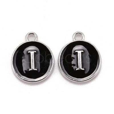Platinum Plated Alloy Charms LS-ENAM-S118-02I-P-1