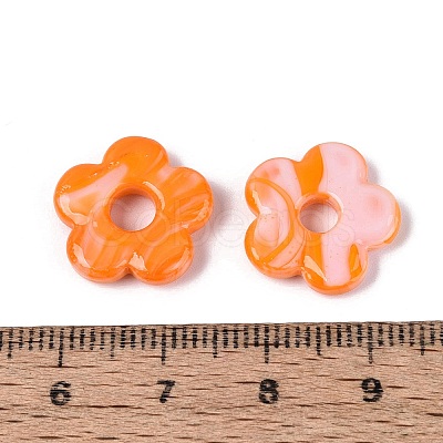 Two Tone Handmade Lampwork European Beads LAMP-N024-39-01F-1