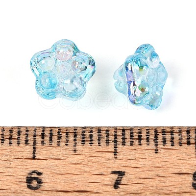 Electroplate Glass Beads Strands EGLA-T021-22G-1