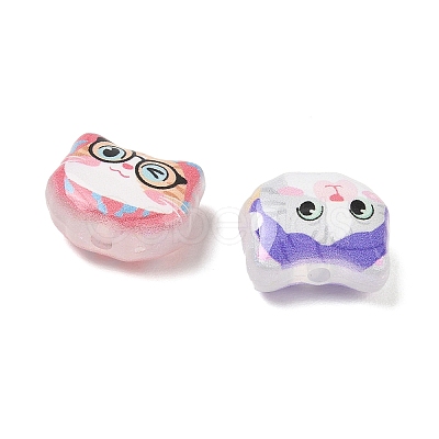 Printed Opaque Acrylic Beads AC-CBA447D-01-1