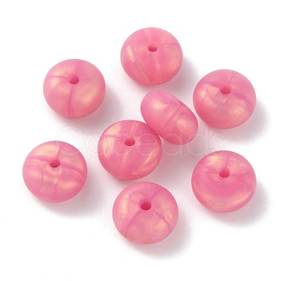 Rondelle Food Grade Eco-Friendly Silicone Beads SIL-TAC0010-04B-1