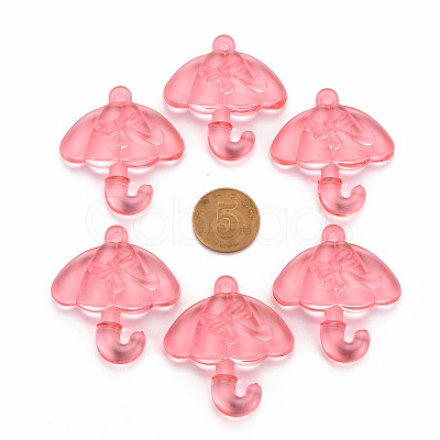 Transparent Acrylic Pendants TACR-T024-01B-910-1