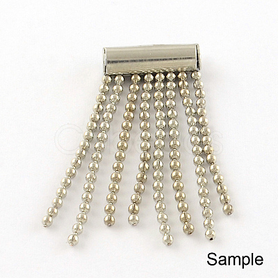 Iron Slide On End Clasp Tubes X-IFIN-R212-01P-2.0cm-1
