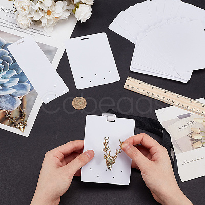 24Pcs 2 Styles PVC Plastic Badge Display Cards DIY-FG0006-35-1
