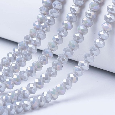 Electroplate Glass Beads Strands LS-EGLA-A034-P8mm-B11-1