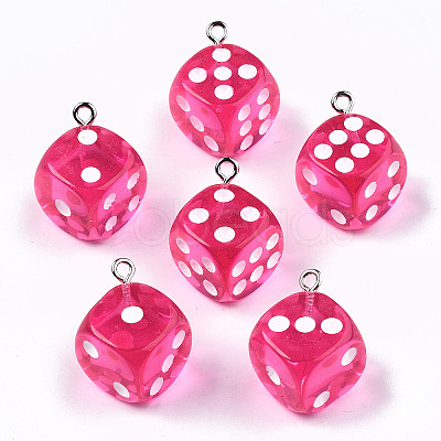 Transparent Epoxy Resin Pendants LS-CRES-N025-12A-A04-1