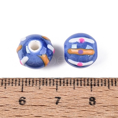 Handmade Porcelain Ceramic Beads PORC-Q005-03B-1