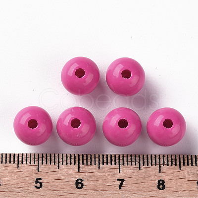 Opaque Acrylic Beads X-MACR-S370-C10mm-A13-1