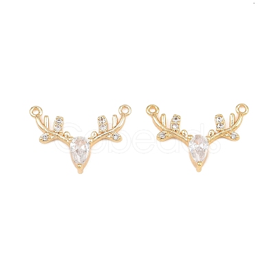 Brass Pave Cubic Zirconia Pendants KK-CBA866A-13G-1