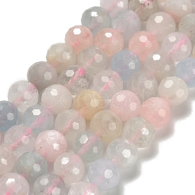 Natural Morganite Beads Strands G-H329-F01-6mm-1