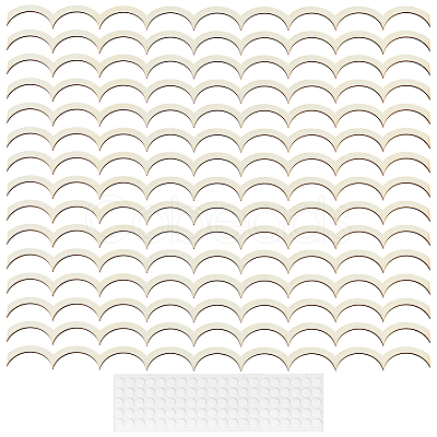 20Pcs Fan Shaped Wooden Frames DIY-BC0017-14A-1