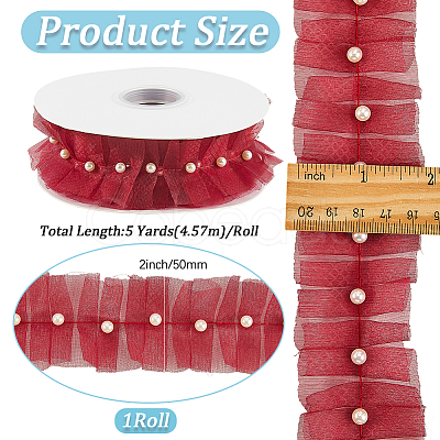 Polyester Embroidery Flower Lace Trim OCOR-WH20006-84B-1