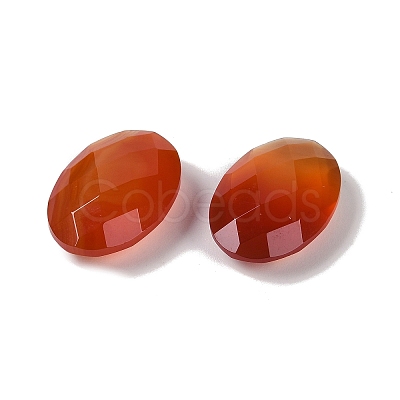 Natural Red Agate(Dyed & Heated) Cabochons G-O175-15C-01-1