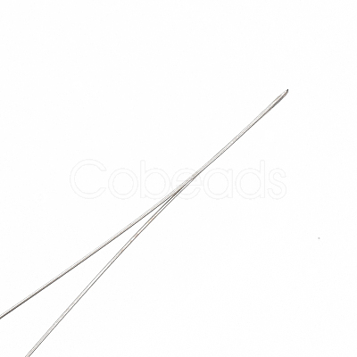 Iron Big Eye Beading Needles TOOL-N006-01-01-1