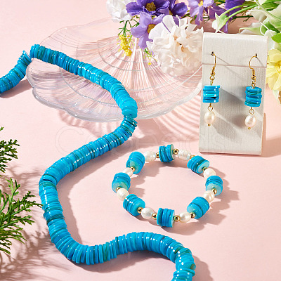1 Strand Natural Freshwater Shell Beads Strands SHEL-TA0001-35D-1