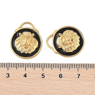 304 Stainless Steel Enamel Pendants STAS-P380-01G-1
